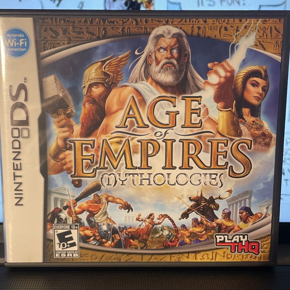 Age of Empires: Mythologies (Nintendo DS, 2008) NO Game - Case And Manual ONLY